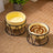 Ceramic Slow Feeding Pet Bowl with Small Flower Design and Optional Iron Stand
