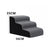 Pet ramp stairs with removable washable cover in Grey 3 Step Standard, size Ramp Stairs