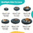 Brown round plush donut dog bed with raised rim, view 2