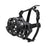 Adjustable silicone basket dog muzzle in black, view 7
