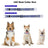 Striped light up dog collars in blue and black designs