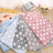 Beige bear print flannel bed pad for cats