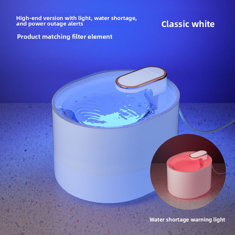 2L USB Pet Water Fountain with Multi-Layer Filter and Quiet Pump for Cats and Dogs