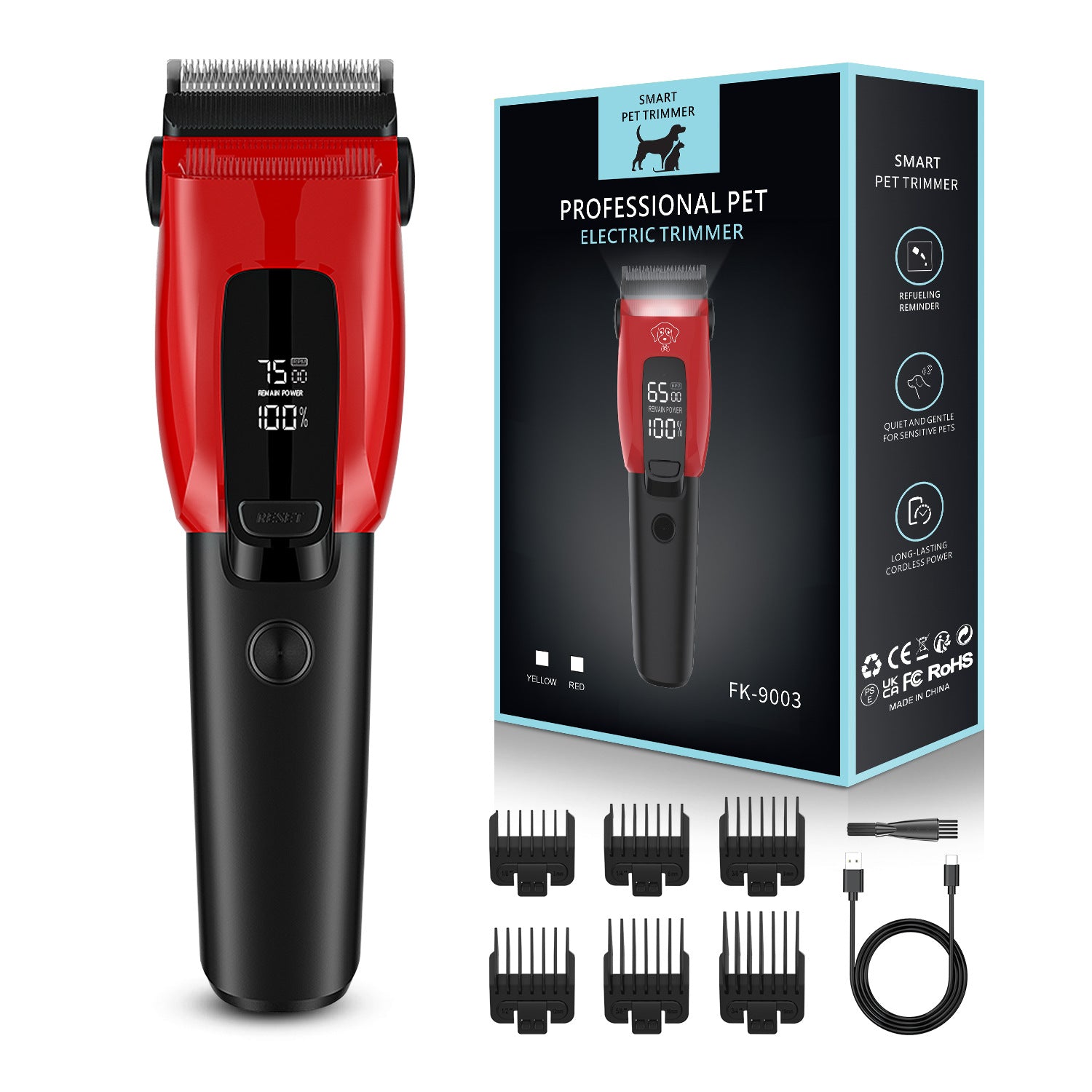 Professional Rechargeable Pet Hair Clipper