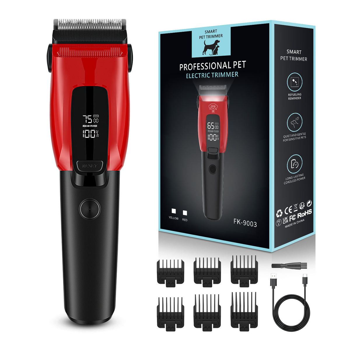Professional Rechargeable Pet Hair Clipper