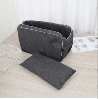 Dog car seat for small dogs and puppies in Grey