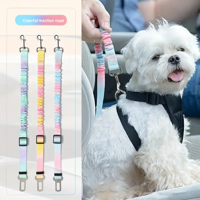 Retractable dog car seat belt lead with buckle clip, product image 3