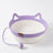Woven rattan cat bed with cat ears and toy ball, view 78
