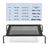 Textilene elevated dog bed with round steel frame corners