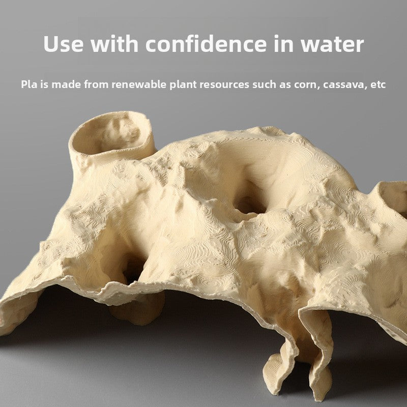 Aquarium hiding cave ornament for fish and shrimp