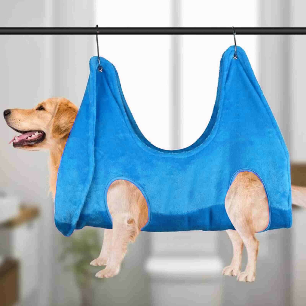 Flannel pet grooming hammock for nail trimming, photo 7 of 14