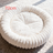 Round Flannel Pet Bed Cushion with PP Cotton Filling
