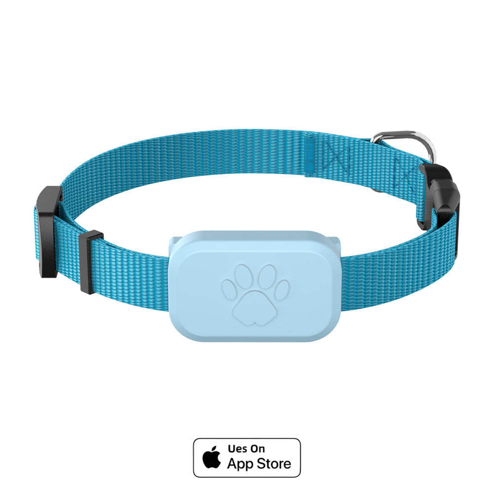 Silicone pet collar with built-in Bluetooth locator in black, product image 4