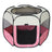 Light blue foldable octagonal pet playpen tent with carry bag, photo 18