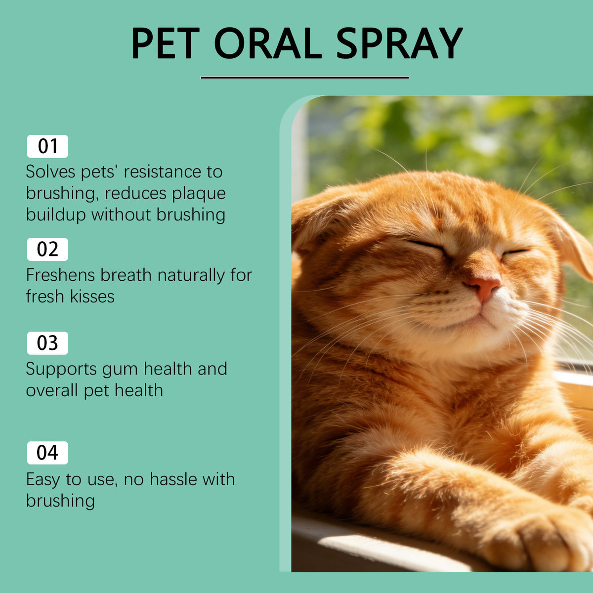 Dog Oral Spray for Fresh Breath, Plaque and Gum Care