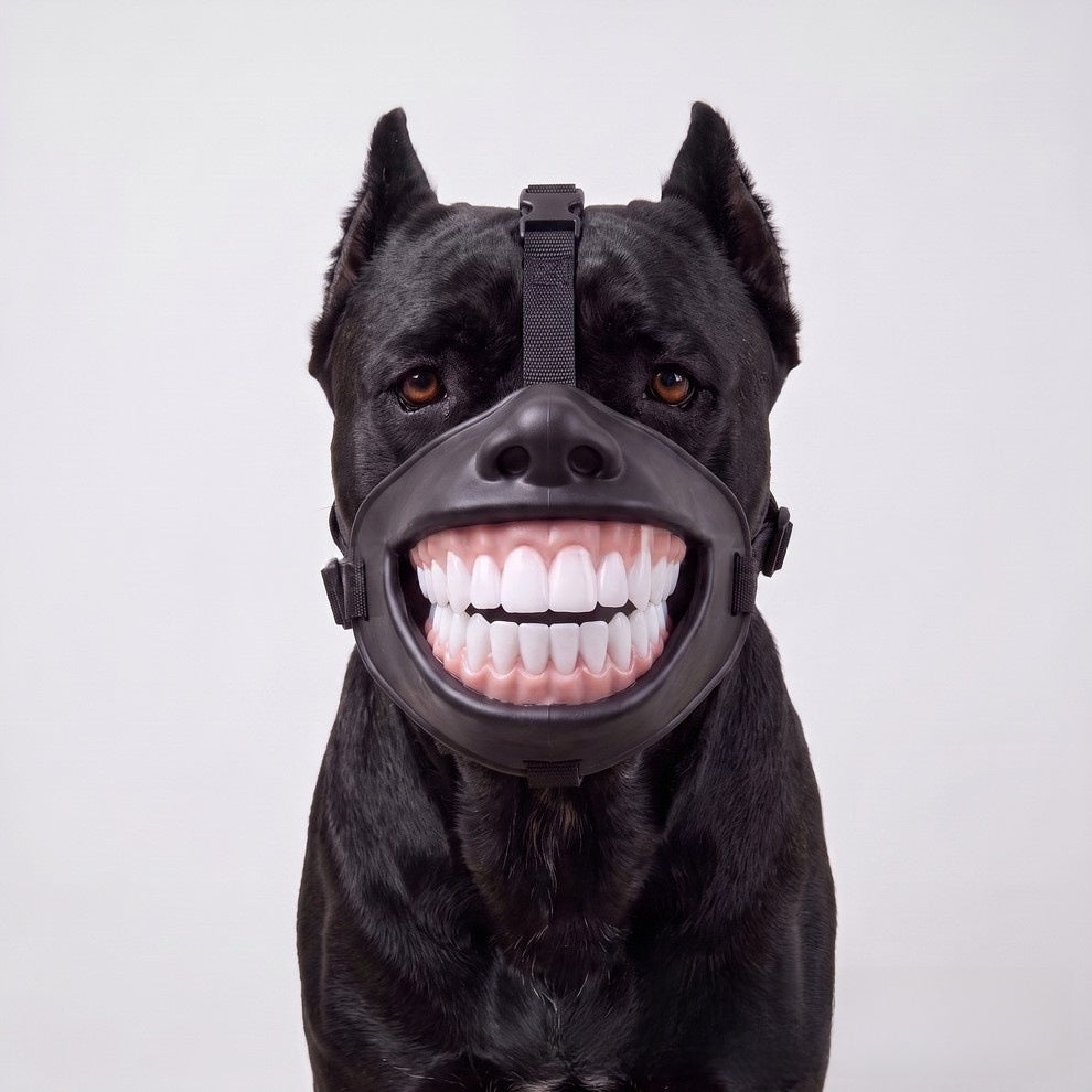 Monster Style Dog Muzzle, Breathable Anti-Bite Cover for Grooming