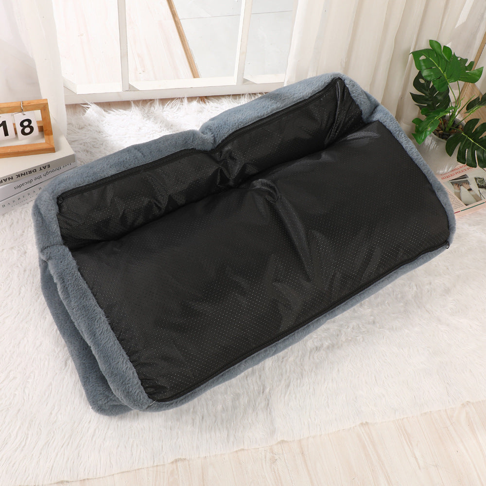Sofa Style Plush Kennel Bed for Dogs and Cats, S to XXXL
