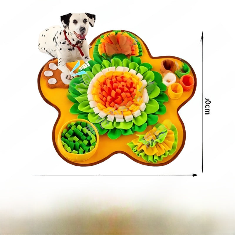 Dog puzzle snuffle mat for slow feeding and mental stimulation - view 14