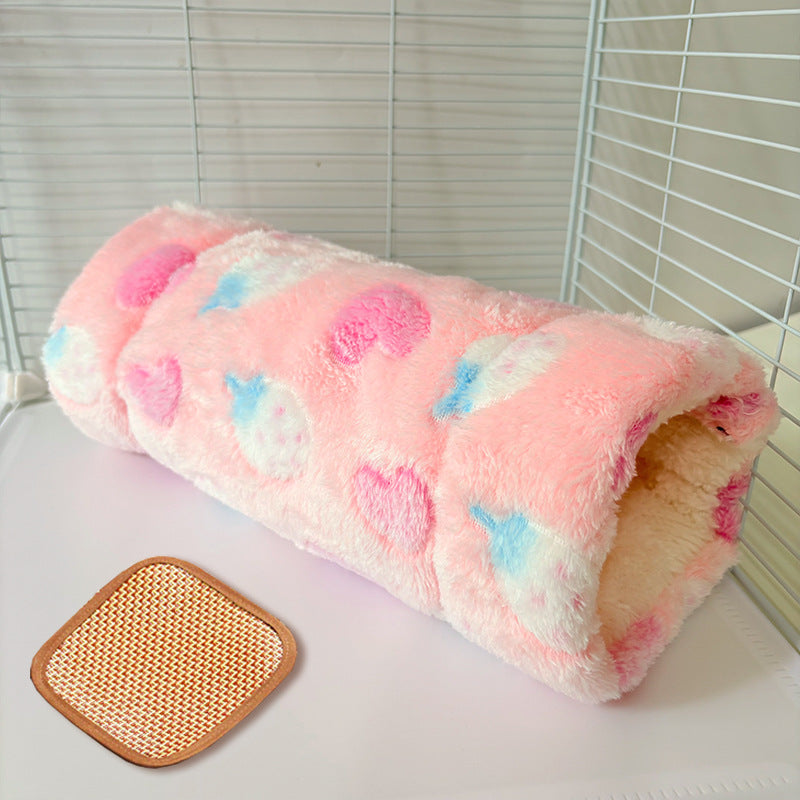 Flannel pet tunnel sleeping bag for small pets, photo 45