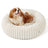 Wavy round pet nest bed for cats and small dogs, detail photo 4