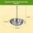 Stainless steel bird feeder with fruit fork and vegetable hook, view 6