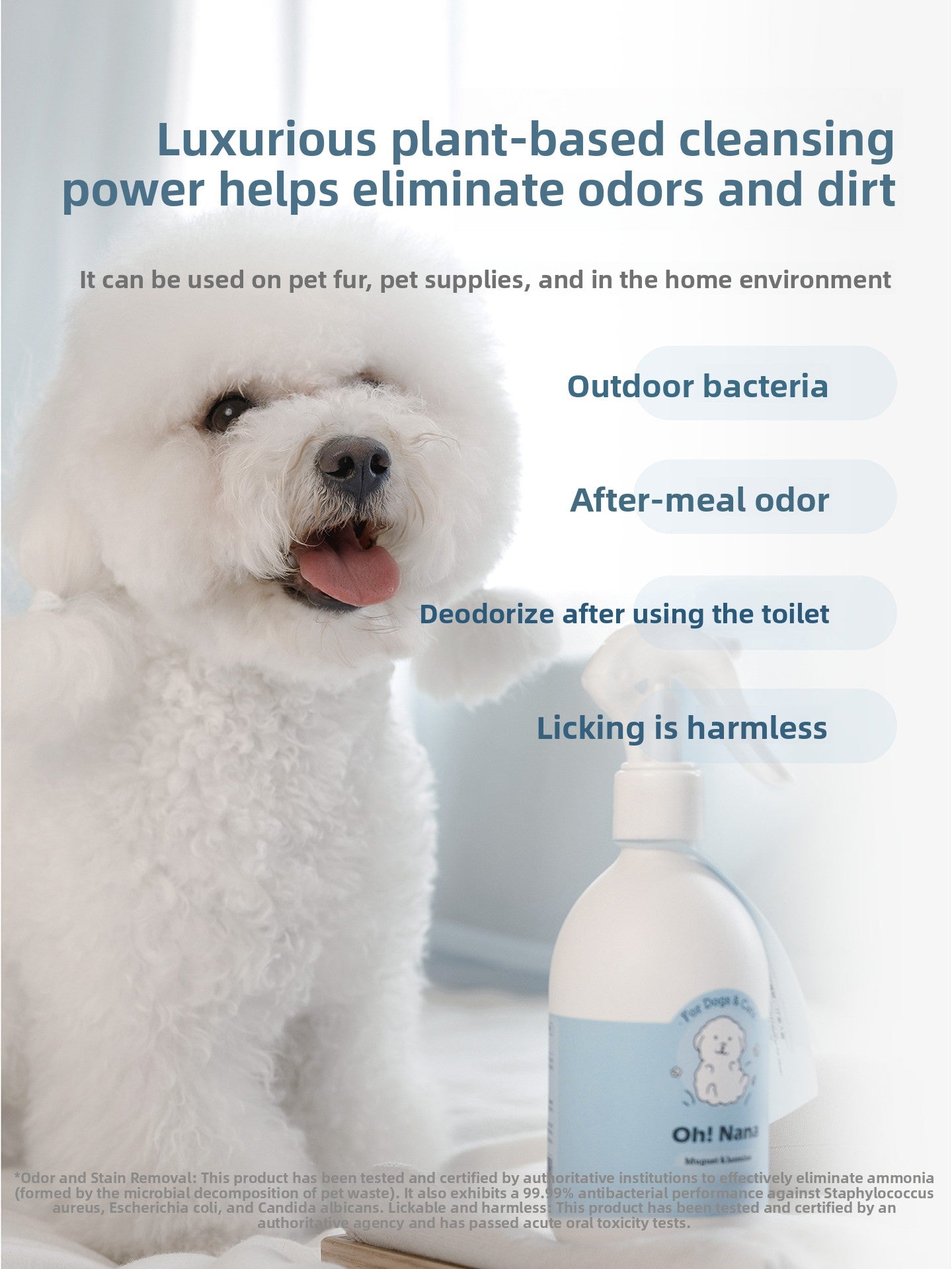 Pet Deodorising Perfume Spray, Lily Jasmine or Rose Fir Scent