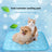 Ice silk pet cooling mat in blue for summer