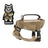 Black escape resistant cat harness with elastic lead, view 5