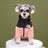 Windproof water-resistant padded jacket for large dogs in Purple, front view