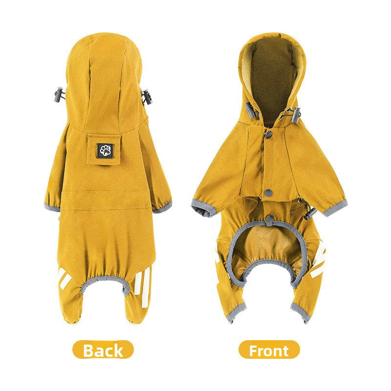 Hooded four leg dog raincoat, available in 19 styles, sizes Small to 2XL, image 14