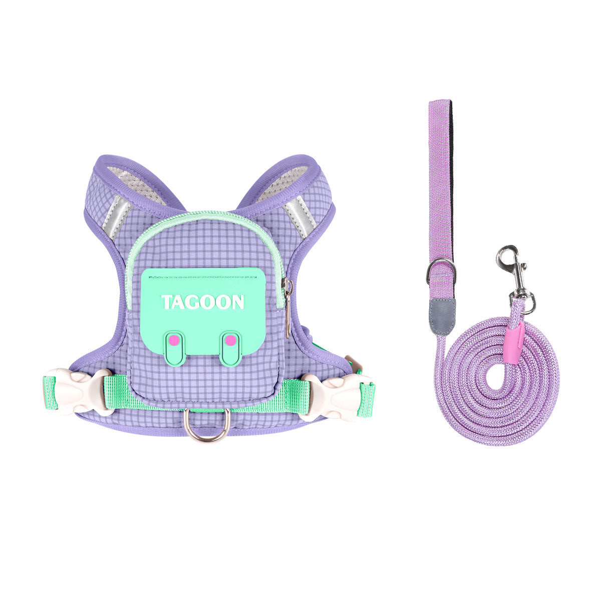 Small breed vest dog harness, main product photo