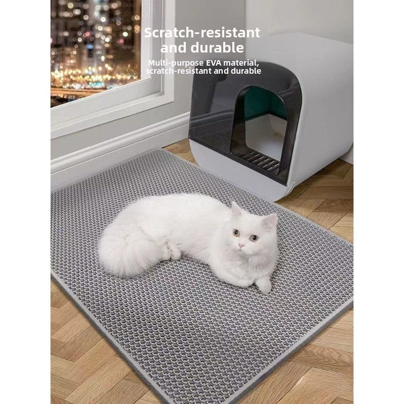 Thickened EVA Cat Litter Trapping Mat, Anti-Splash Design