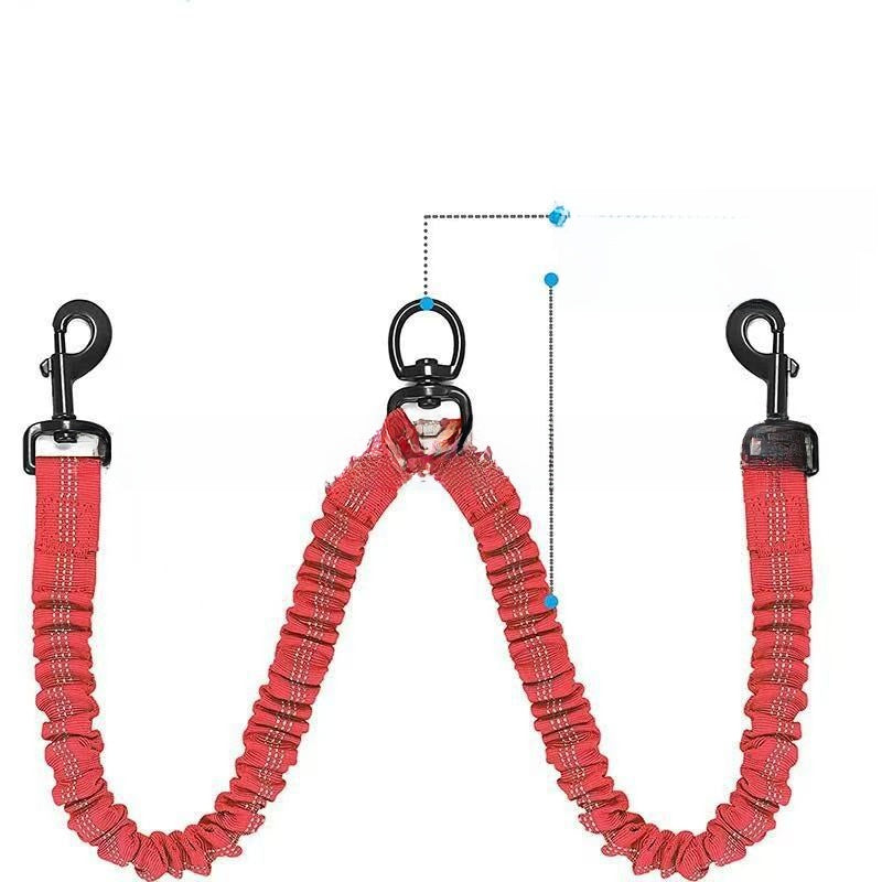 Double-ended nylon dog lead, available from Pet Royale UK