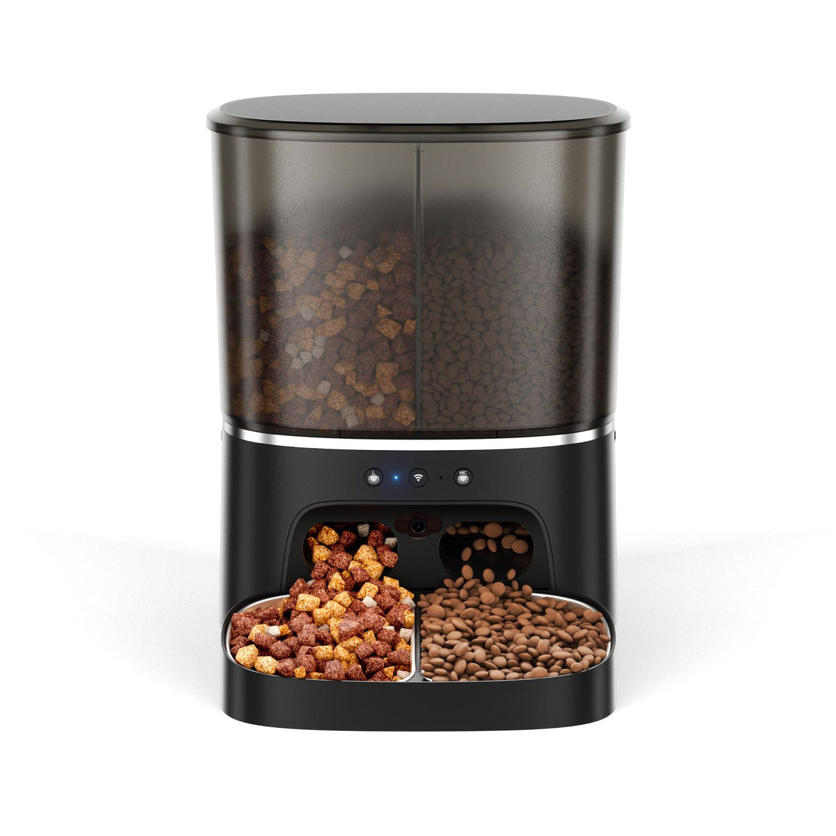 Smart 8L Dual-Bowl Pet Feeder with WiFi App Control and Optional Video Camera