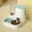 One-Piece Integrated Pet Feeder with Water Dispensing and Stainless Steel Bowl Option