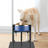 Adjustable Elevated Dog Bowl Stand with Single or Double Basin for Medium Dogs