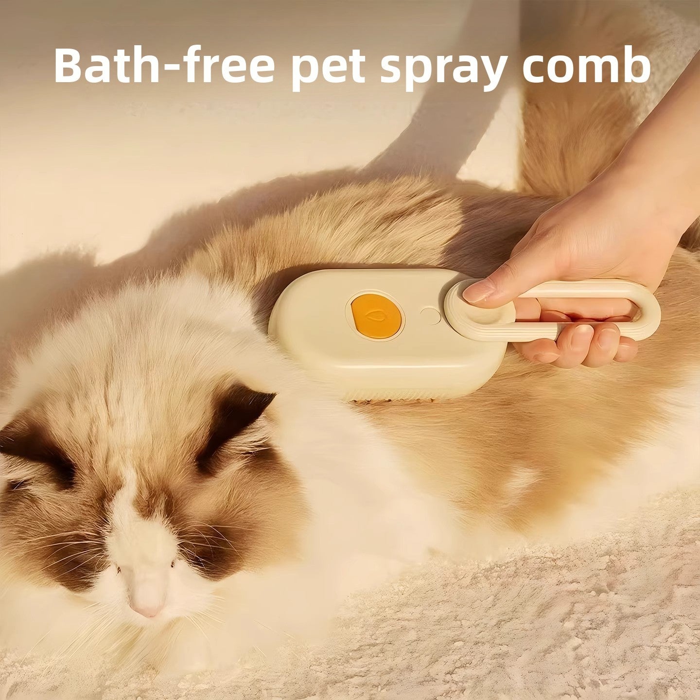 Rechargeable Spray Massage Comb with Steam Mist for Pets