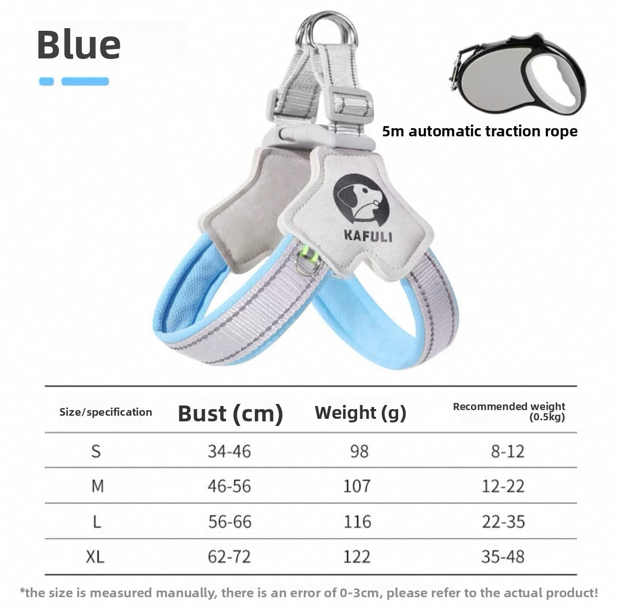 Breathable mesh Y-shape dog harness, ideal for everyday use