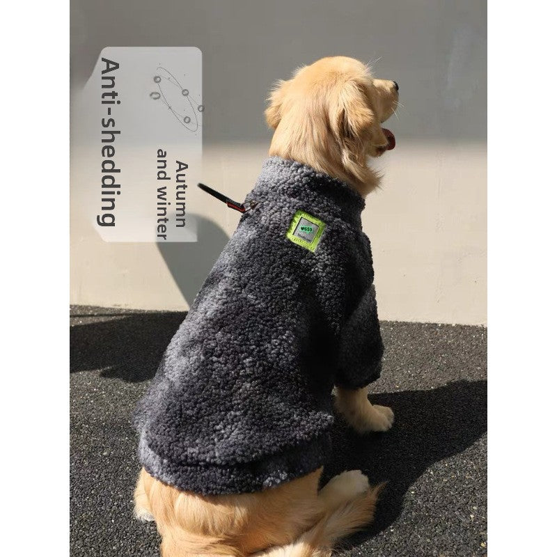 Colourful plush winter coat for large dogs, in Multicolour, sizes 2XL to 7XL, image 4