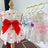 Heart print cotton dog dress, available in 5 colours, image 3