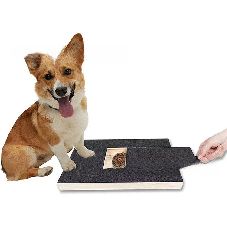 Solid Pine Wood Pet Nail Scratch Board with Sandpaper