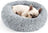 Deep long-pile pet bed with non-slip base, alternative angle view