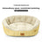 Fluffy all-season dog bed with raised sides in soft colours, photo 3