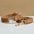 Soft velvet dog collar with metal buckle, available from Pet Royale UK