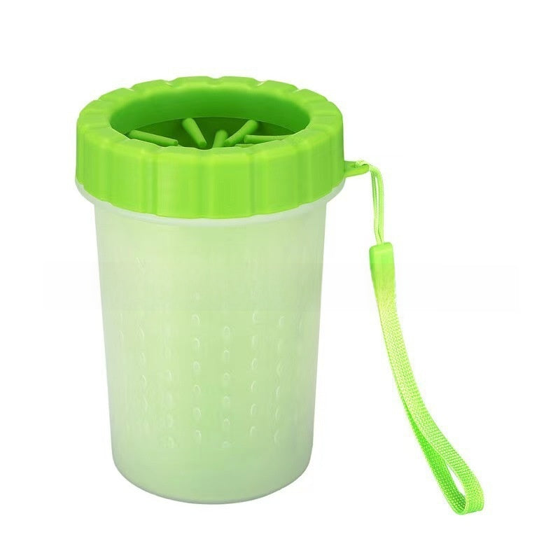 Silicone Brush Dog Foot Washing Cup, Quick Rinse Paw Cleaner