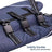 Front and rear lift support harness for senior dogs in navy