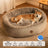 Insulated winter pet bed with toy and raised edges, photo 6