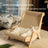 Wooden cat lounge chair with sisal scratching pad, view 2