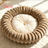 Round Flannel Pet Bed Cushion with PP Cotton Filling