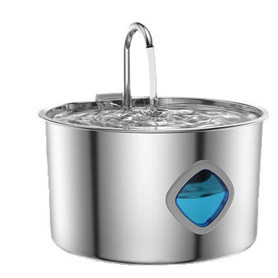 3.2L Stainless Steel Pet Water Dispenser with Smart Induction and Replaceable Filter